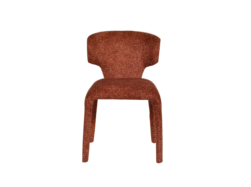 Paris Dining Chair | Rust Orange Fabric