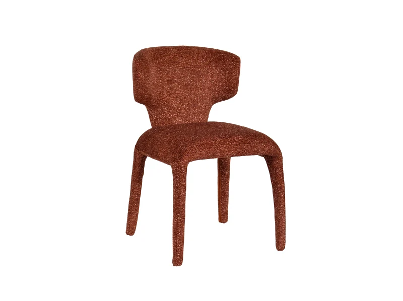 Paris Dining Chair | Rust Orange Fabric