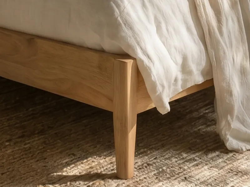 Roman Queen Bed | Natural Hardwood