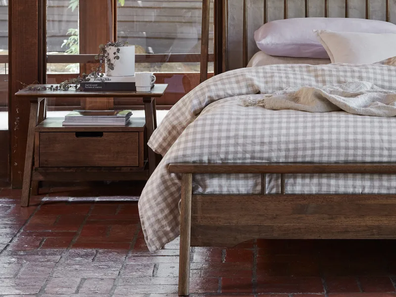 Rome 3PCE King Size Bedroom Suite | Rustic Walnut