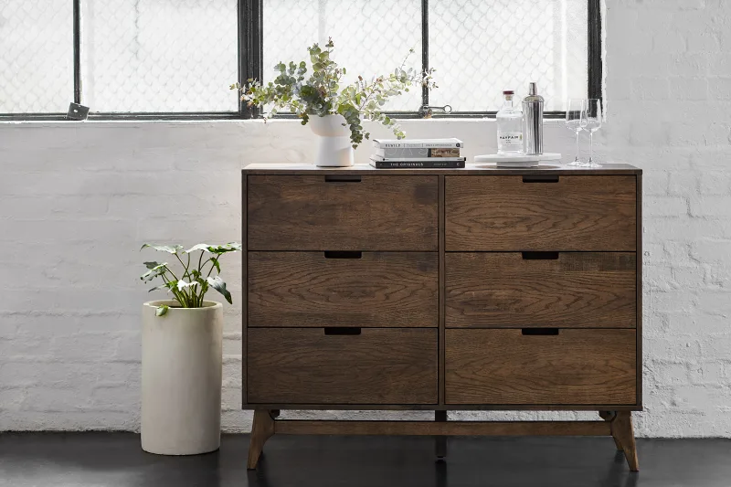 Rome 5PCE King Bedroom Package | Rustic Walnut