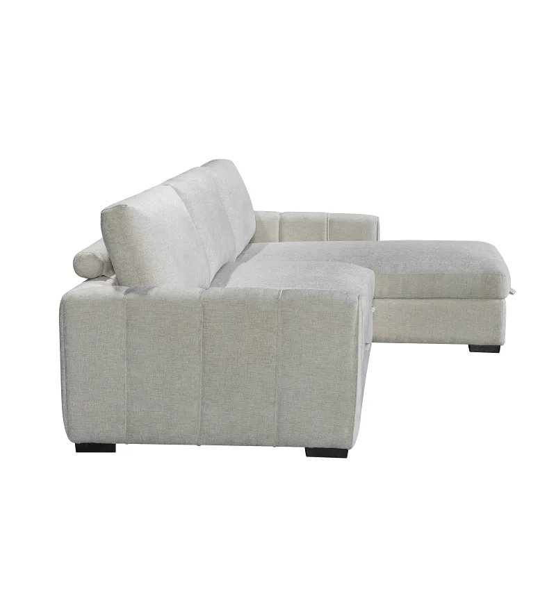 Siesta Sofa Bed with Storage | Beige | Right Chaise