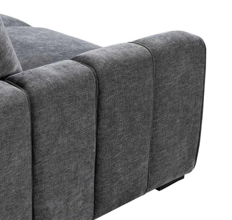 Siesta Sofa Bed with Storage | Charcoal | Right Chaise