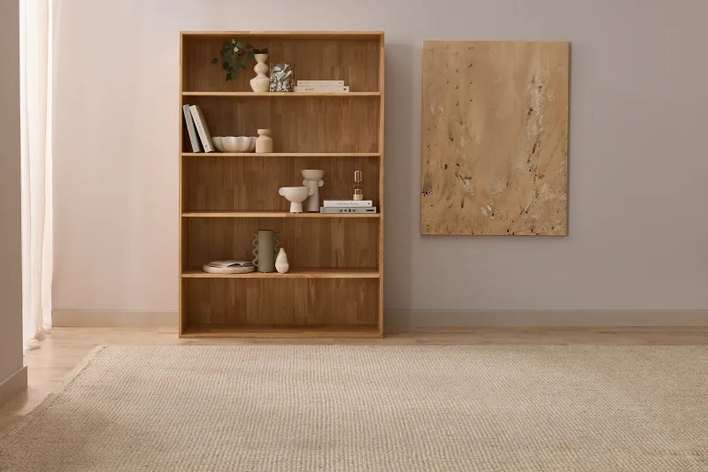 Stax Hardwood Bookcase | Natural | Wide (1200mm)