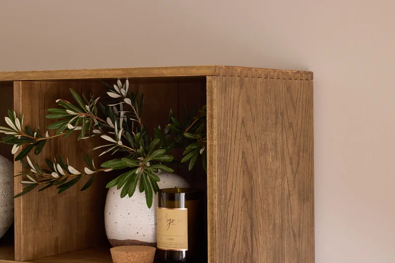Stax Hardwood Staggered Bookcase | Rustic Walnut | Wide (1200mm)
