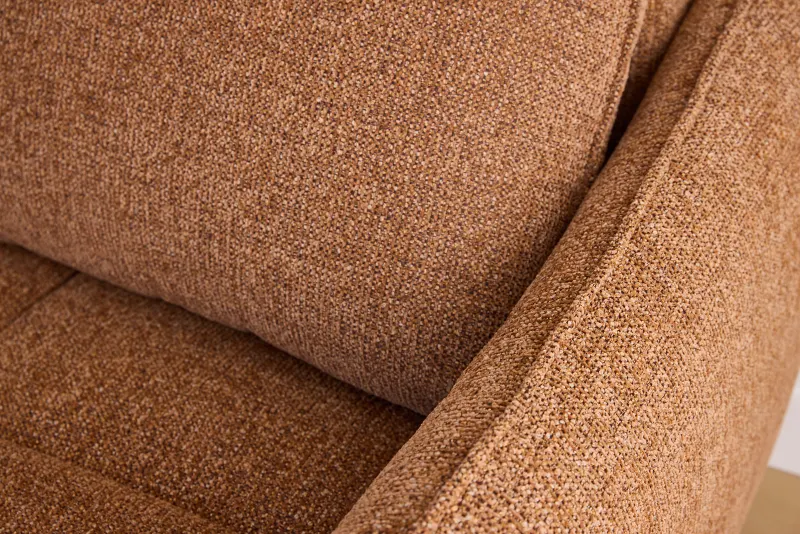 Sunday Sofa Bed | Coral Orange Boucle Fabric
