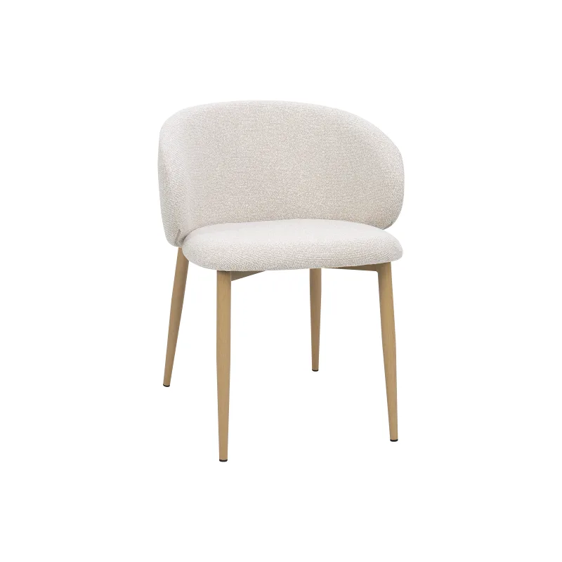 Vogue 9PCE Black Dining Set | Beige Fabric