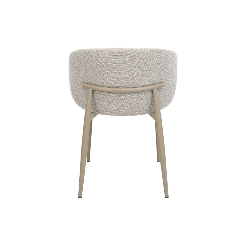 Vogue Dining Chair | Taupe Frame | Latte Fabric