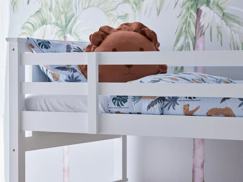 Myer White Triple Bunk Bed | Hardwood Frame