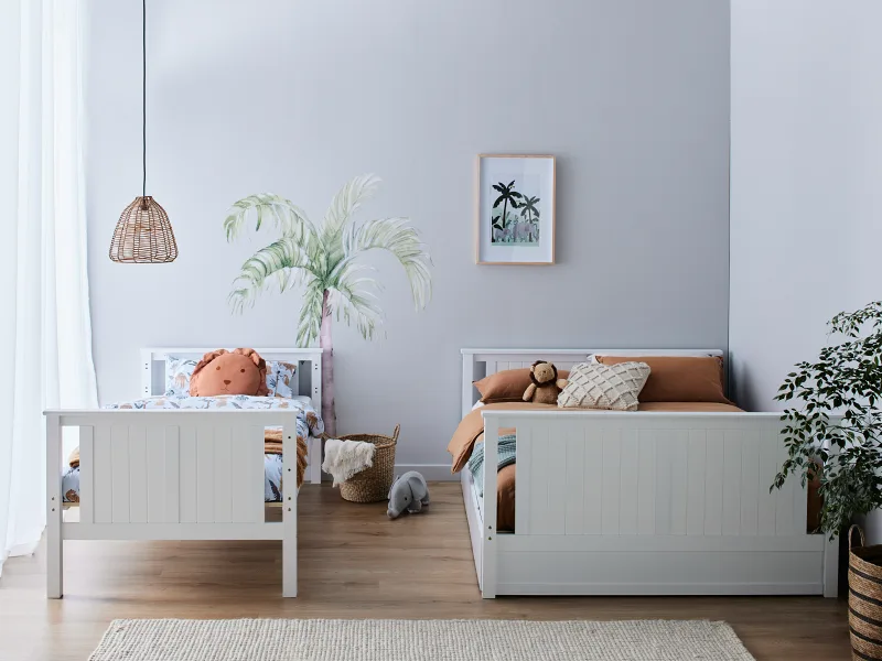 Myer White Triple Bunk Bed | Hardwood Frame