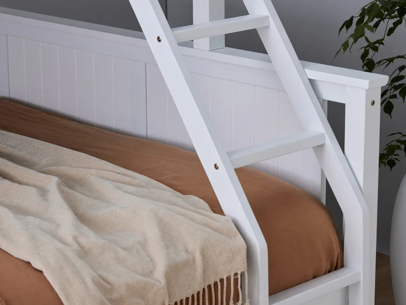 Myer White Triple Bunk Bed | Hardwood Frame