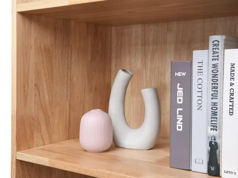 Stax Hardwood Bookcase | Natural | Narrow (800mm)