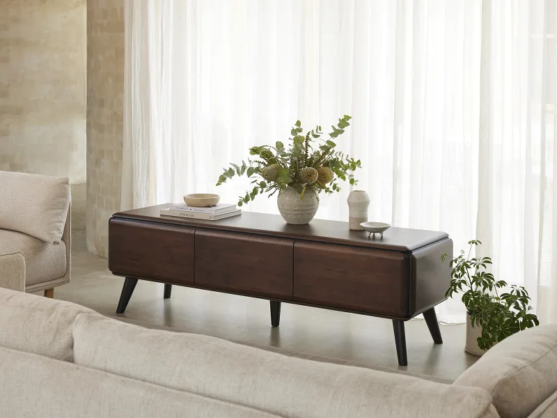 Casa Hardwood TV Entertainment Unit | Arabica Walnut