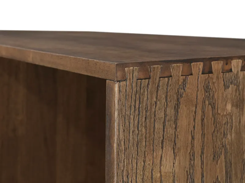 Stax Hardwood Bookcase | Rustic Walnut | Narrow (800mm)