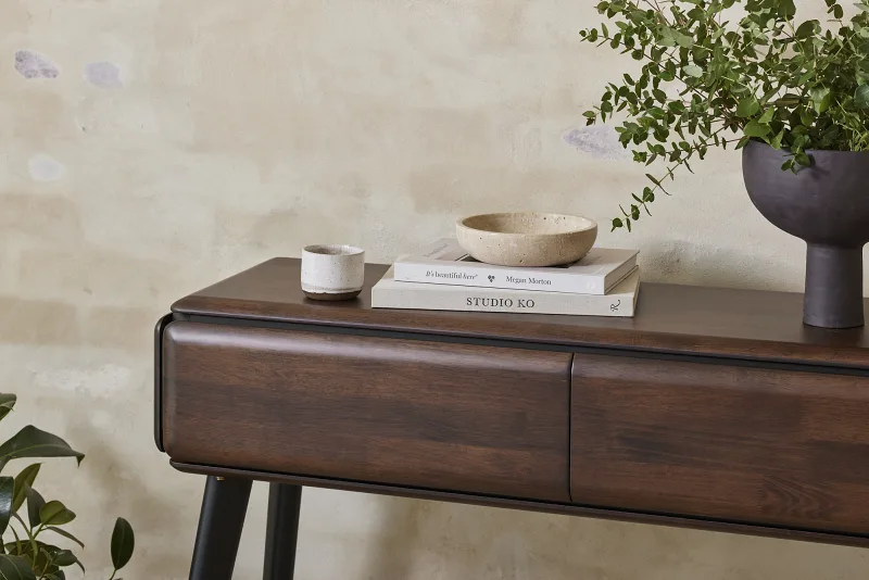 Casa Hardwood Console Table | Arabica Walnut