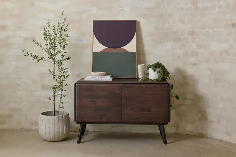 Casa Hardwood Sideboard Buffet | Arabica Walnut | 1225mm
