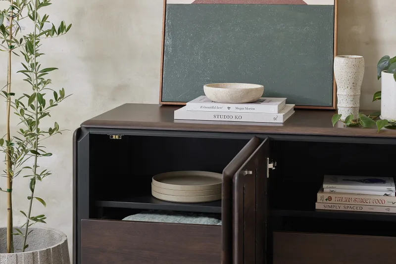 Casa Hardwood Sideboard Buffet | Arabica Walnut | 1225mm