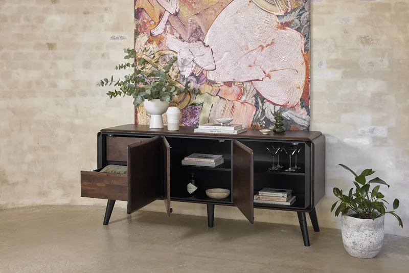 Casa Hardwood Sideboard Buffet | Arabica Walnut | 1800mm