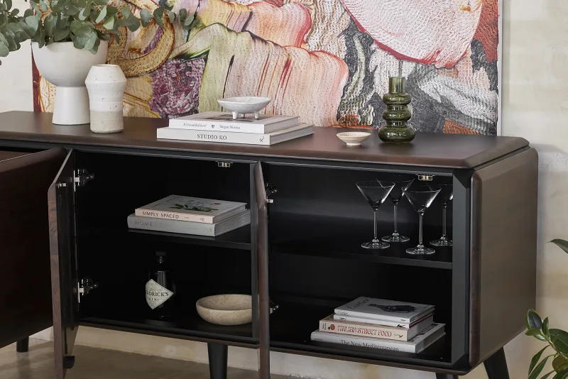 Casa Hardwood Sideboard Buffet | Arabica Walnut | 1800mm