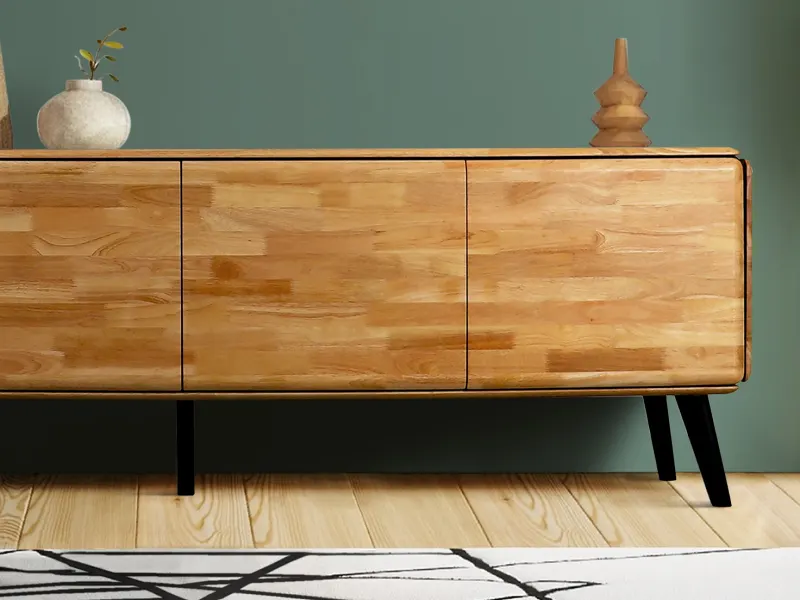 Casa Hardwood Sideboard Buffet | Natural | 2400mm