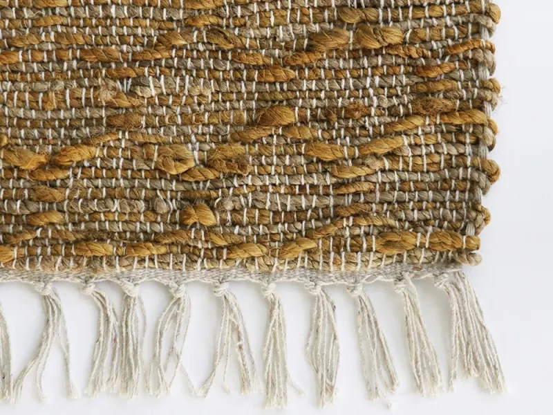 Myra Jute Pattern Rug | Mustard