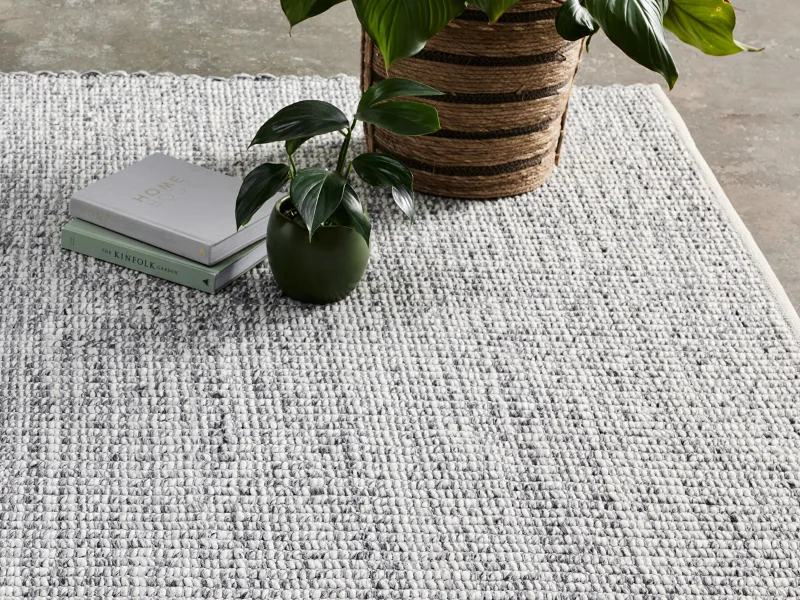 Elora Woven Area Rug | Grey