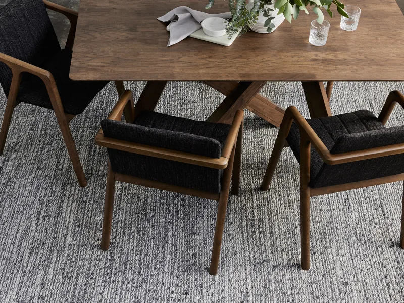 Elora Woven Area Rug | Grey