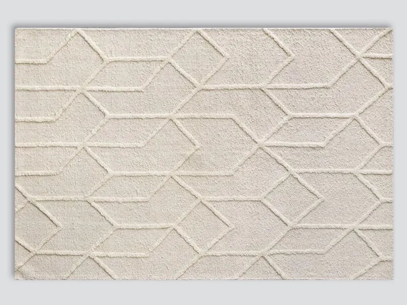 Wilder Wool Pattern Rug | Beige