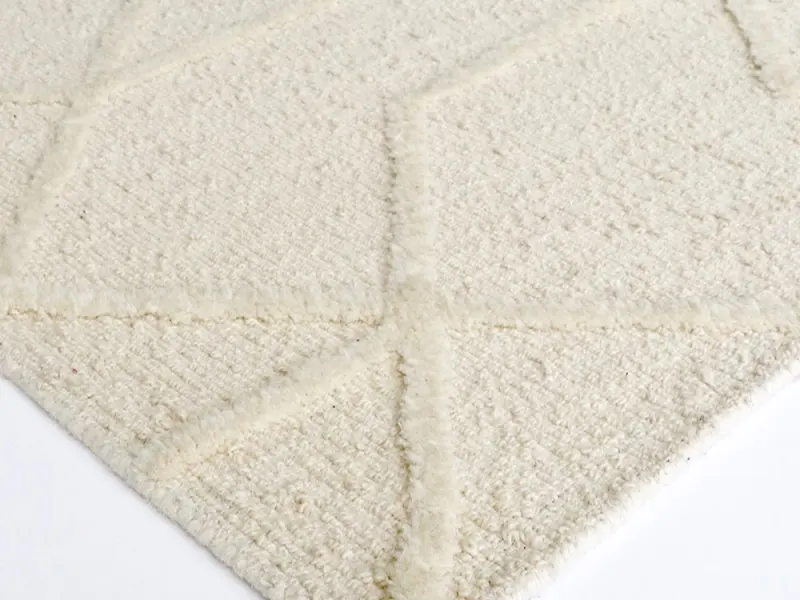 Wilder Wool Pattern Rug | Beige | 1.6m x 2.3m