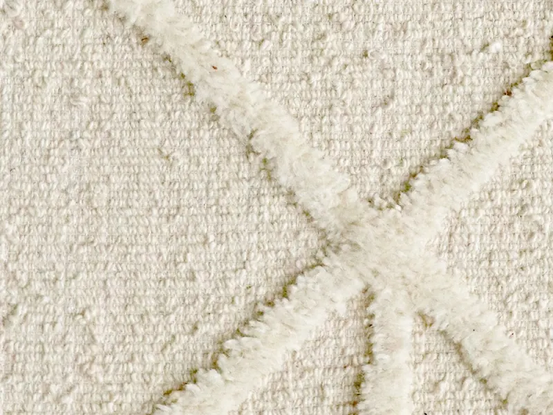 Wilder Wool Pattern Rug | Beige | 1.6m x 2.3m