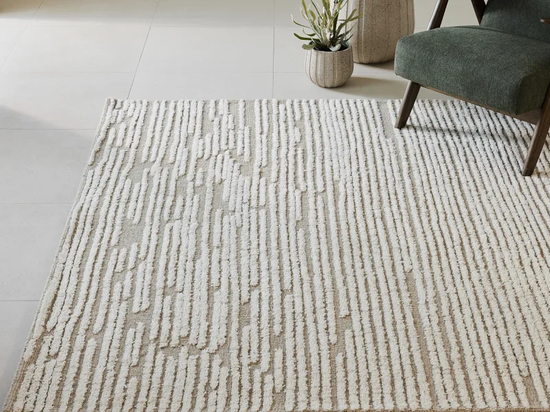 Jax Wool Pattern Rug | Beige