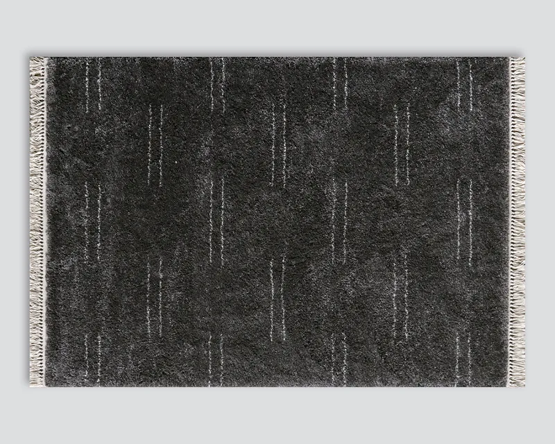 Enrica Pattern Area Rug | Charcoal