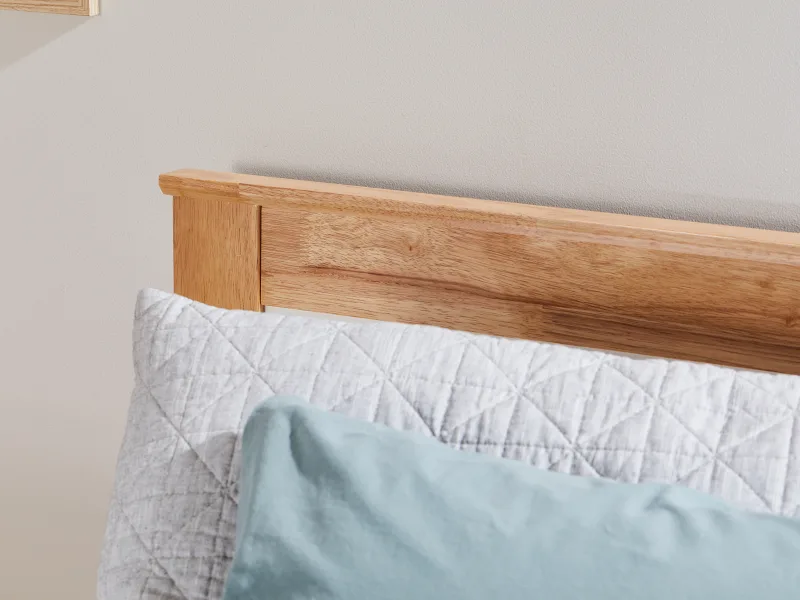 Coco Single Bed with Trundle | Natural Hardwood Frame