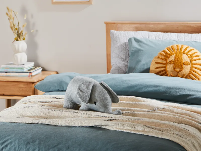 Coco Single Bed with Storage | Natural Hardwood Frame