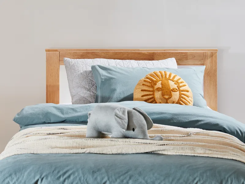 Coco Single Bed with Storage | Natural Hardwood Frame