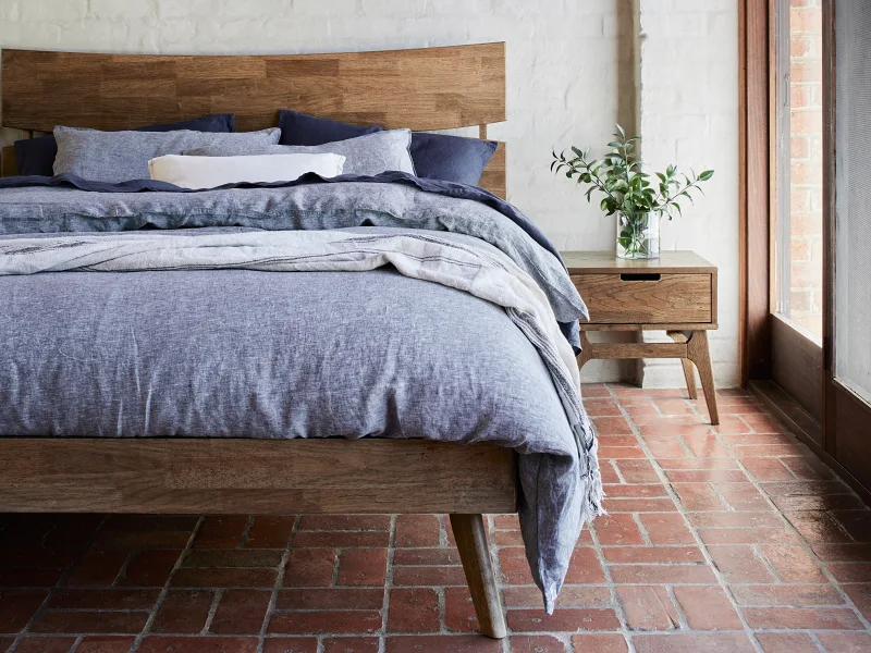 Cruz 3PCE Queen Bedroom Suite | Hardwood | Rustic Walnut