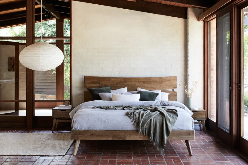 Cruz 3PCE King Bedroom Suite | Hardwood | Rustic Walnut
