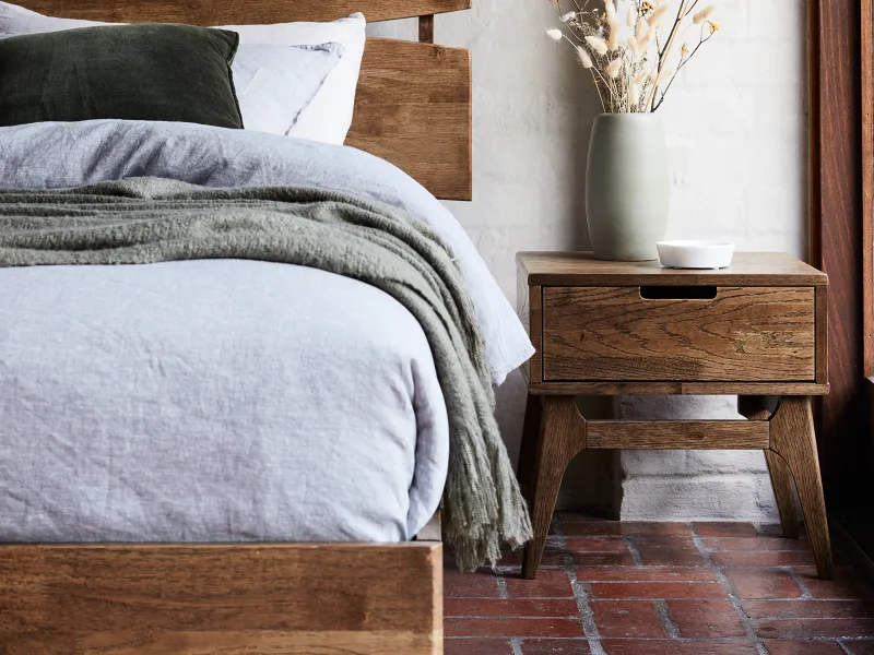 Cruz 3PCE King Bedroom Suite | Hardwood | Rustic Walnut