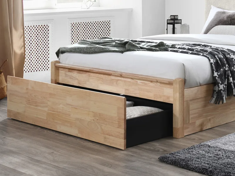 Hideaway 3PCE Queen Bedroom Suite | Natural | Beige Fabric