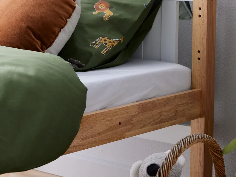 Myer Triple Bunk Bed with Storage | Hardwood Frame