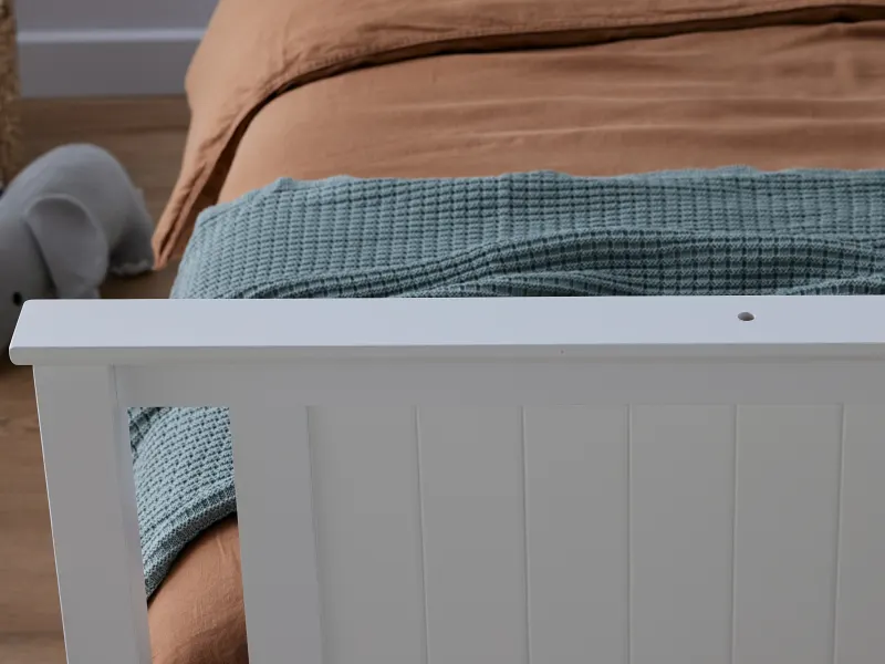 Myer White Triple Bunk Bed with Storage | Hardwood Frame