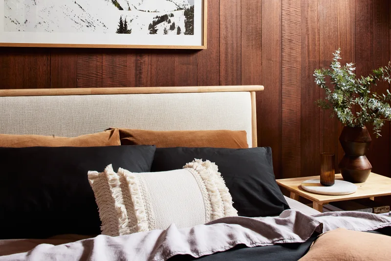 Oslo 3PCE Queen Bedroom Suite | Natural Hardwood Frame