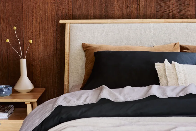 Oslo 3PCE Queen Bedroom Suite | Natural Hardwood Frame