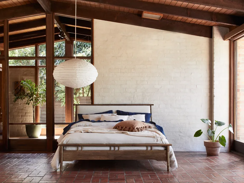 Oslo 3PCE Hardwood Queen Bedroom Suite | Rustic Walnut