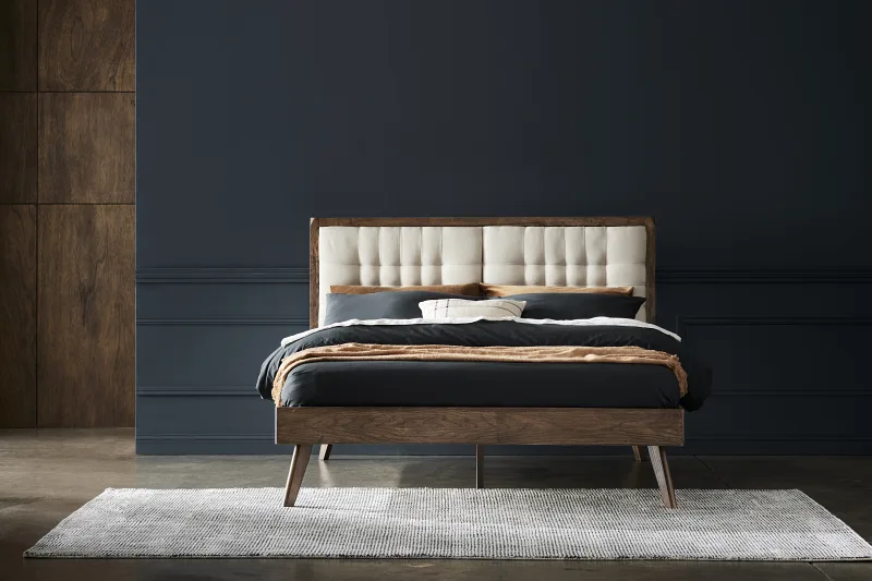 Paris 3PCE Queen Bedroom Suite | Hardwood | Rustic Walnut