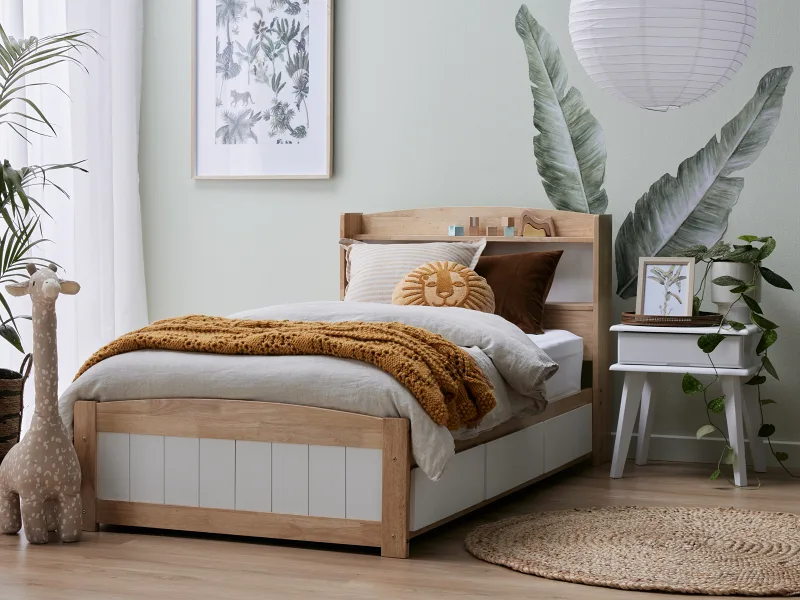 Rio 2PCE Toddler Single Bedroom Suite | Storage 