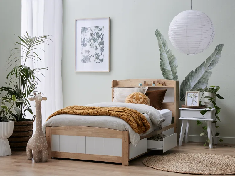 Rio 2PCE Toddler Single Bedroom Suite | Storage 
