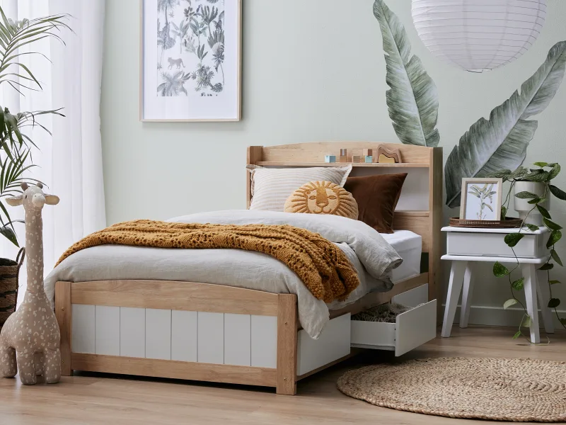 Rio 2PCE Toddler Single Bedroom Suite | Storage 