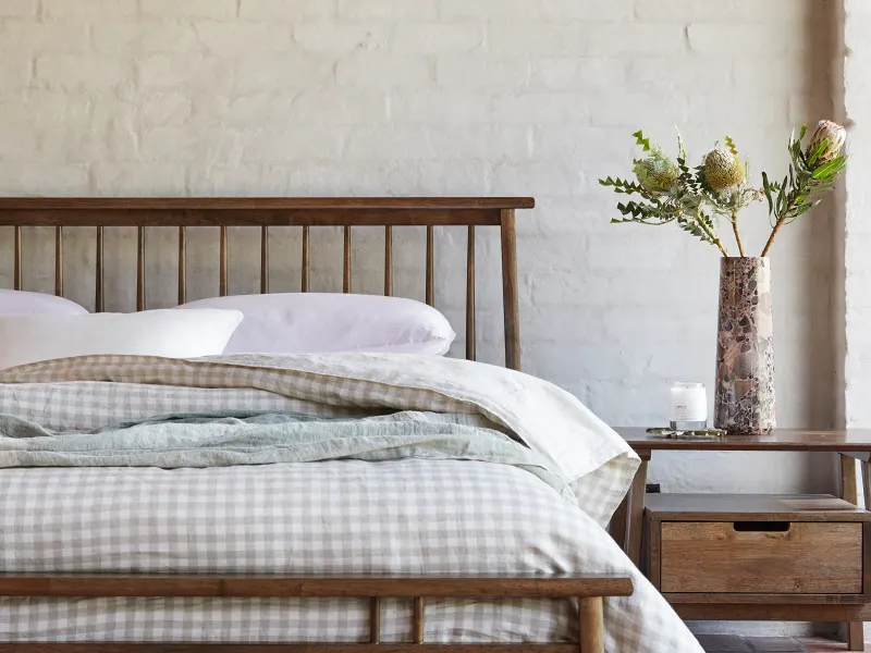 Rome 3PCE King Size Bedroom Suite | Rustic Walnut