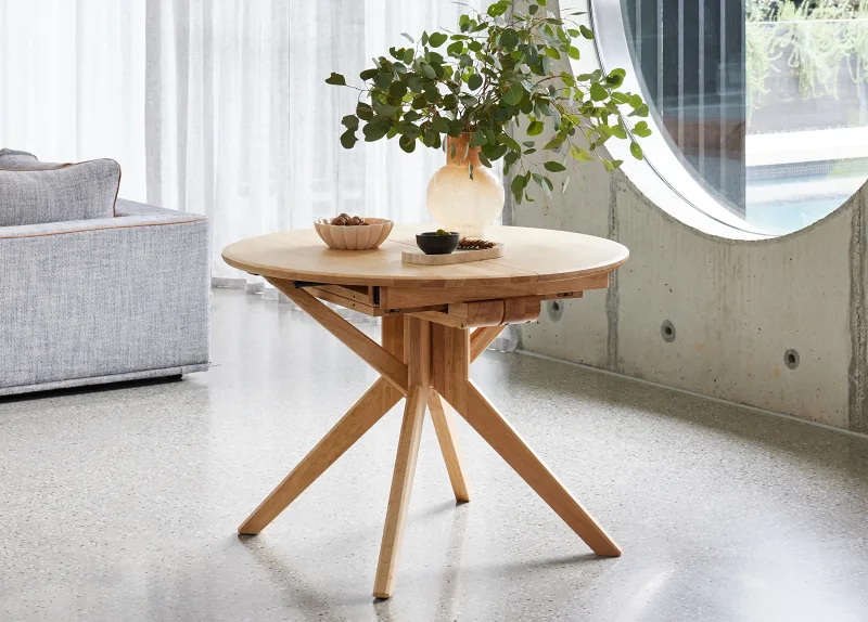 Casa 5PCE Extendable Dining Set | Natural Hardwood